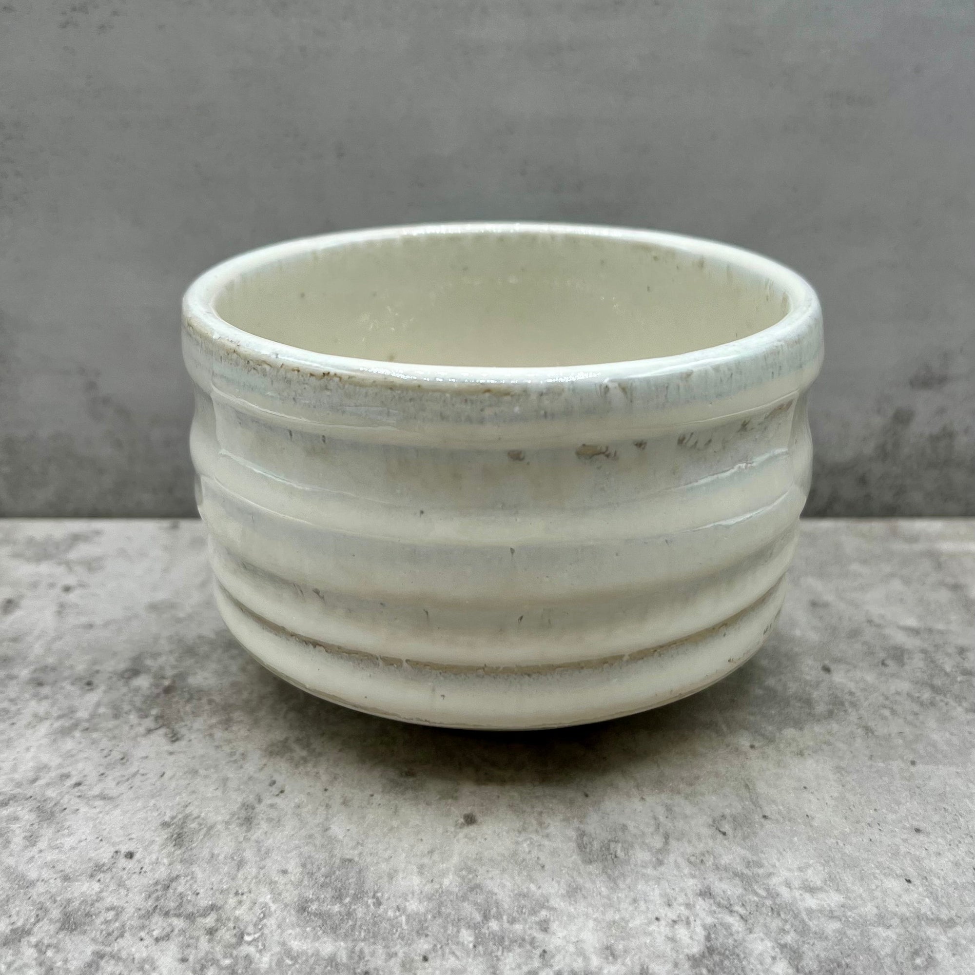 Inoue Tea Shirahagi White Mino-yaki Chawan - Japanese Matcha Bowl