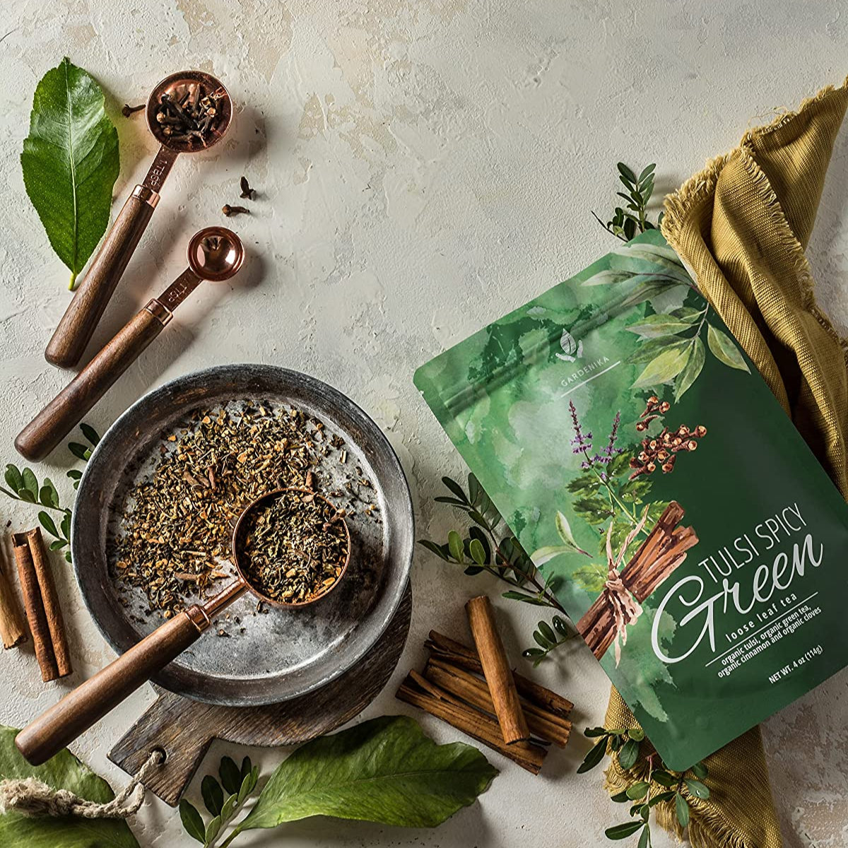 Gardenika Tulsi Spicy Green Tea
