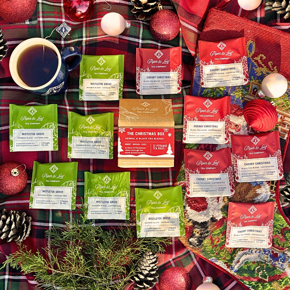 Piper and Leaf Christmas Box: Box of 12 Tea Bags
