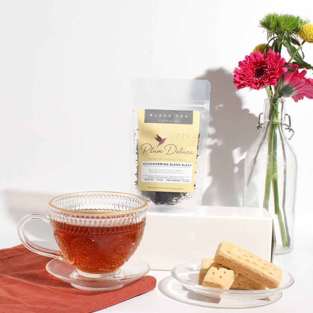 Plum Deluxe Housewarming Blend Black Tea (Vanilla Creme Brulee)