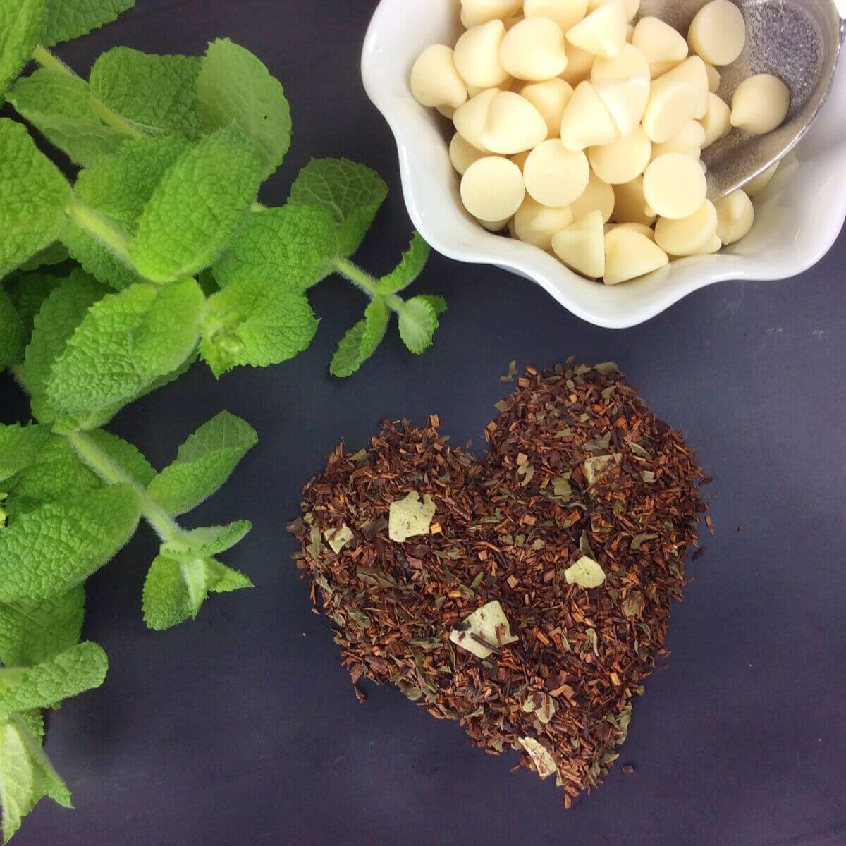 Plum Deluxe White Chocolate Peppermint Herbal Tea