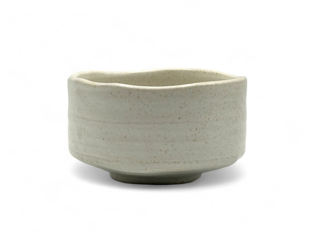 Inoue Tea Kohiki Shiro White Mino-yaki Chawan - Japanese Matcha Bowl