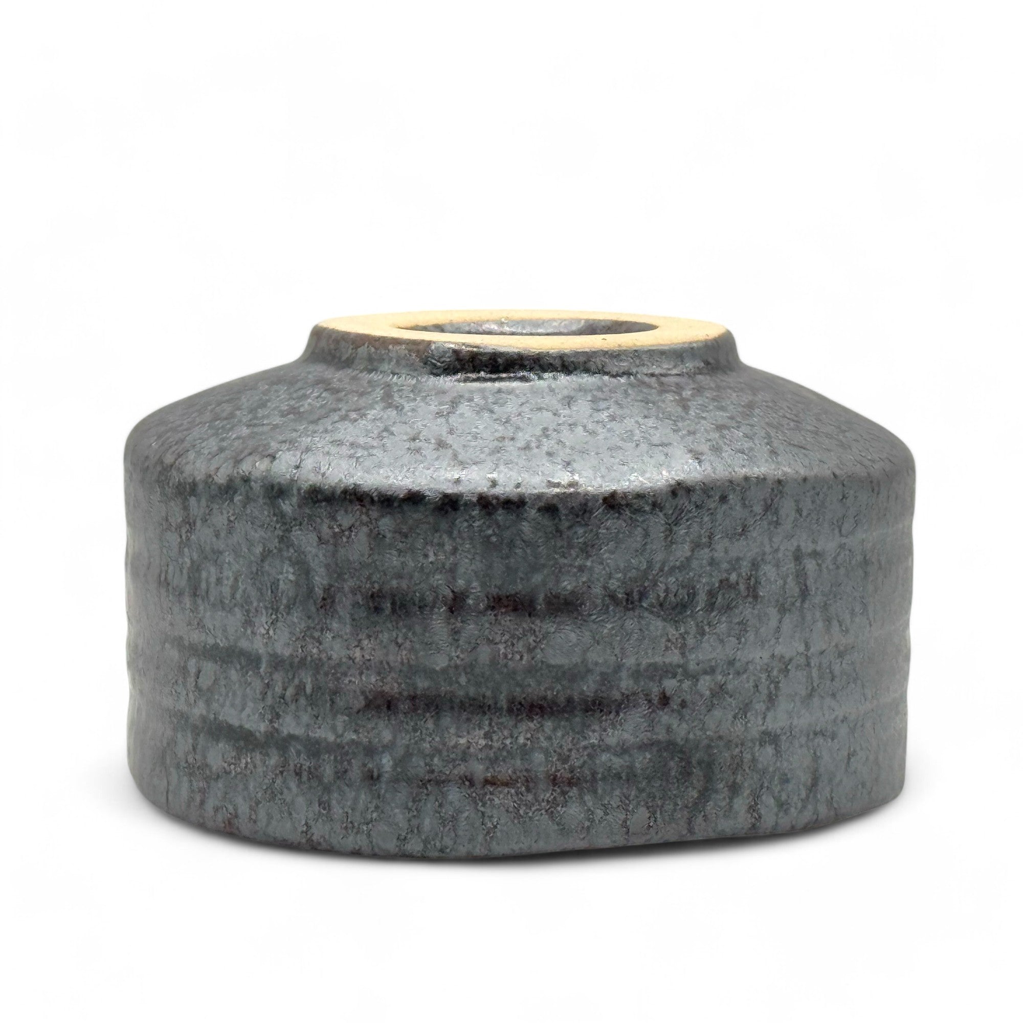 Kabura Gray Mino-yaki Chawan - Japanese Matcha Bowl - Thumbnail 3