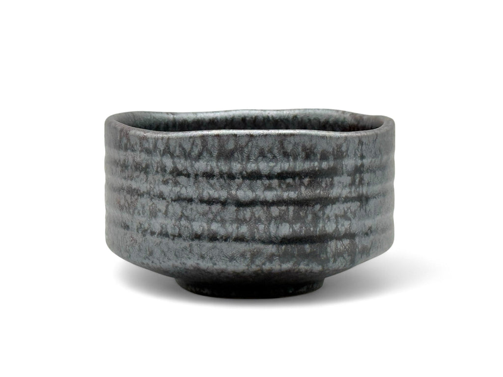 Inoue Tea Kabura Gray Mino-yaki Chawan - Japanese Matcha Bowl