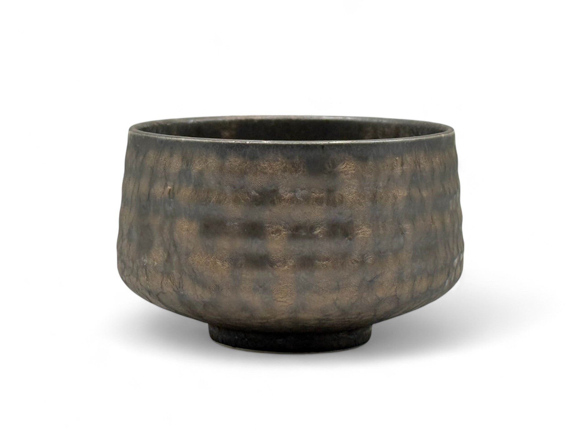 Inoue Tea Kinkessho Bronze Mino-yaki Chawan - Thumbnail 4