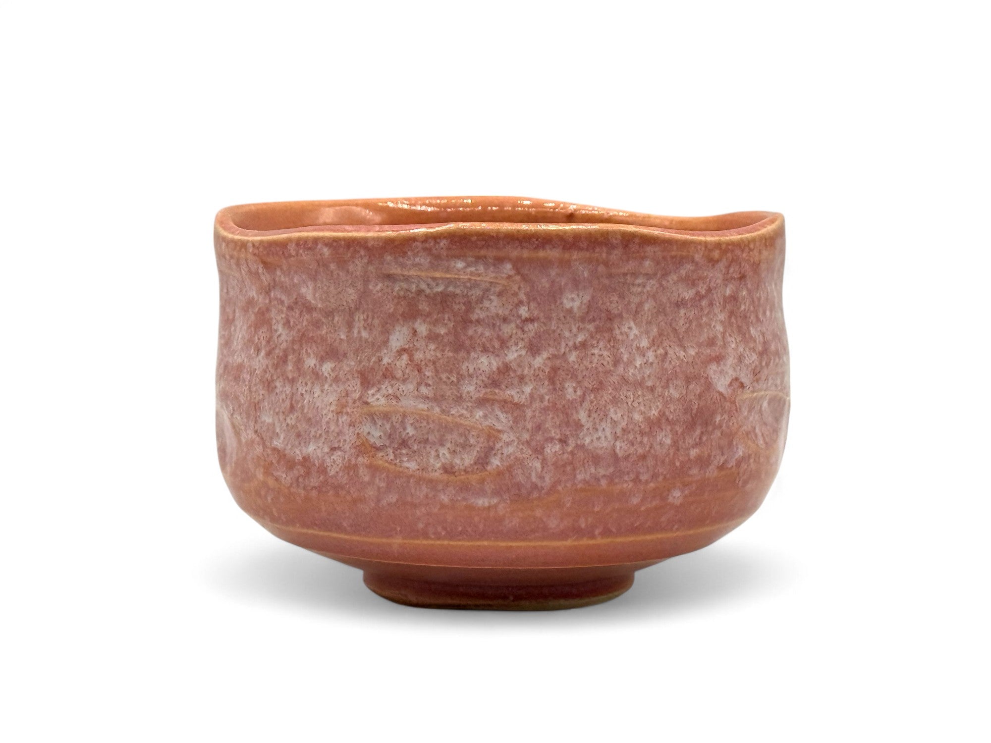Inoue Pink Mino-yaki Chawan - Japanese Matcha Bowl - Thumbnail 4