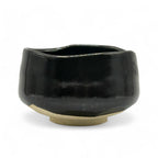 Inoue Tea Isshiki Black Mino-yaki Chawan - Japanese Matcha Bowl