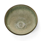 Inoue Tea Nagashi Flower Oribe-yaki Ido Chawan - Japanese Matcha Bowl