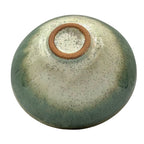 Inoue Tea Nagashi Flower Oribe-yaki Ido Chawan - Japanese Matcha Bowl