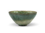Inoue Tea Nagashi Flower Oribe-yaki Ido Chawan - Japanese Matcha Bowl