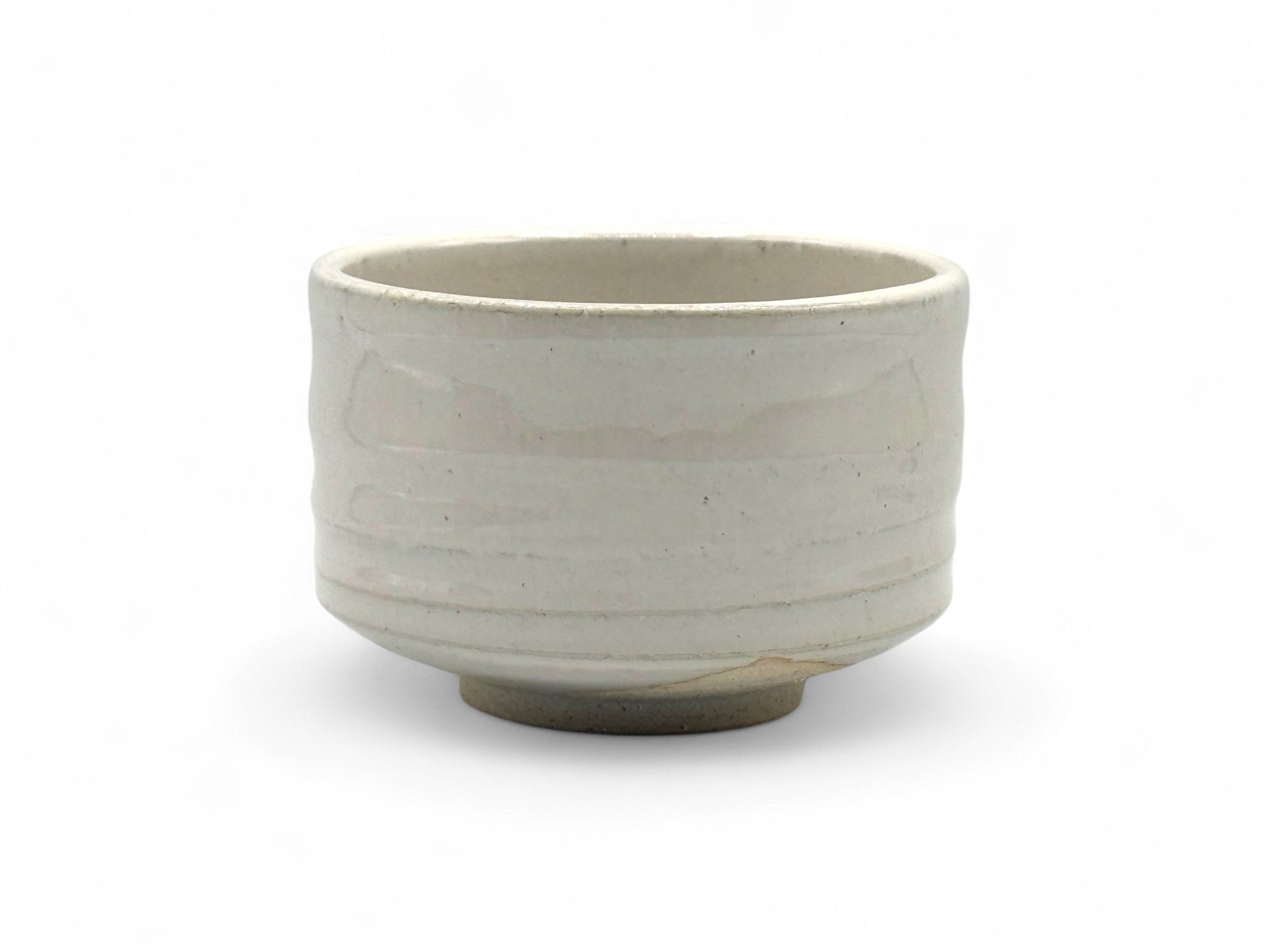 Inoue Tea Shirahagi White Mino-yaki Chawan - Japanese Matcha Bowl