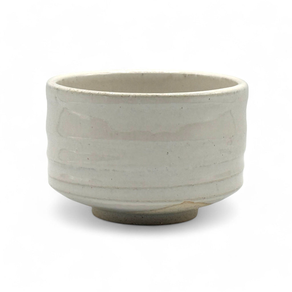 Inoue Tea Shirahagi White Mino-yaki Chawan - Japanese Matcha Bowl
