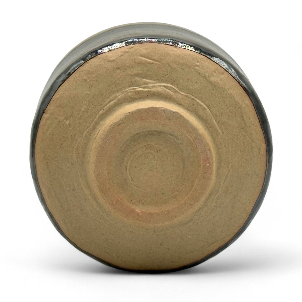 Inoue Tea Kokuyu Glaze Brown Mino-yaki Chawan - Japanese Matcha Bowl
