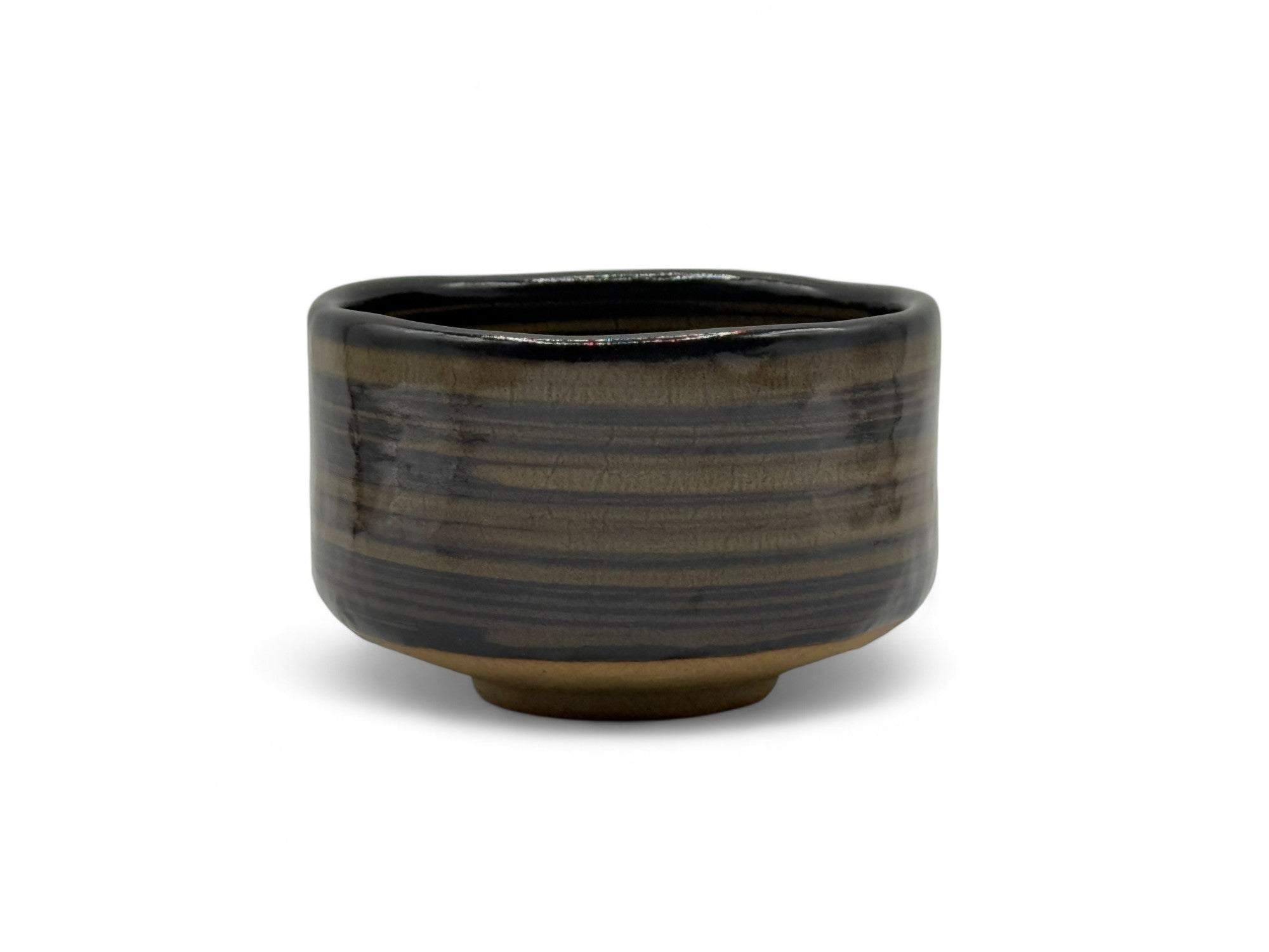Kokuyu Glaze Brown Mino-yaki Chawan - Thumbnail 3