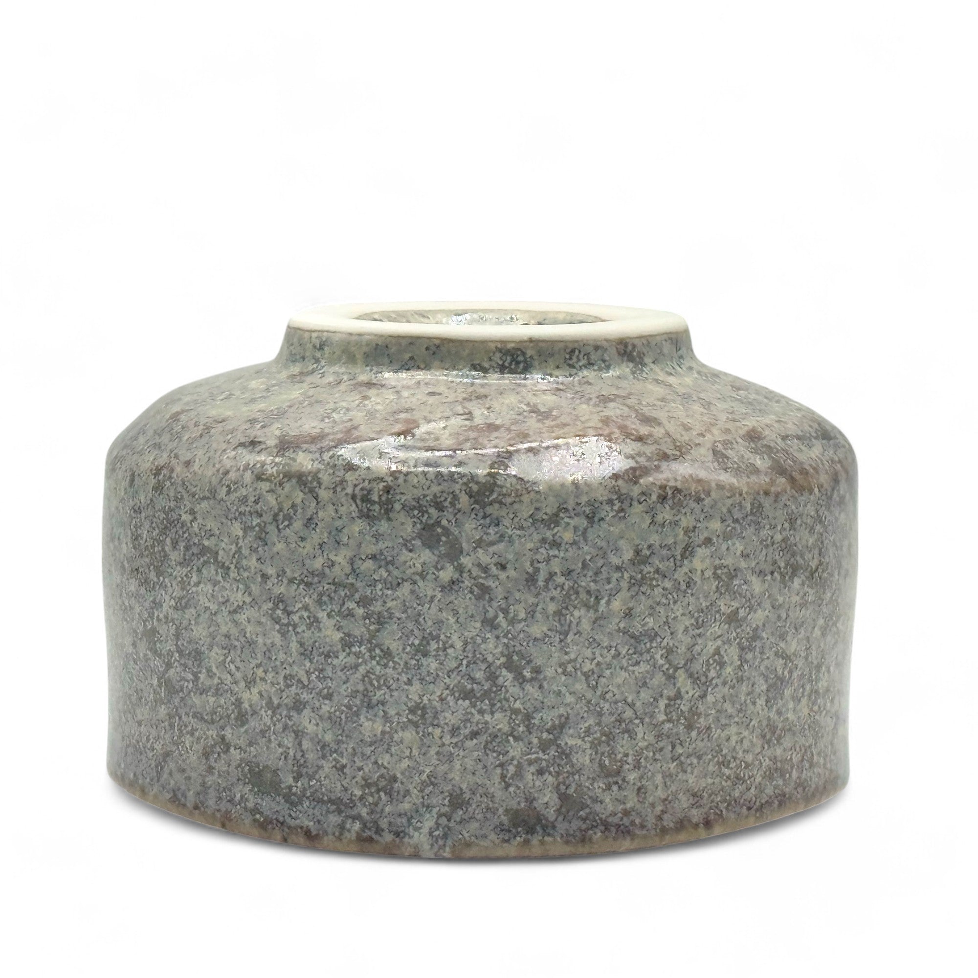 Inoue Tea Oboro Gray Mino-yaki Chawan - Japanese Matcha Bowl