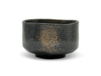 Inoue Tea Kuro Sunafuki Black Mino-yaki Chawan - Japanese Matcha Bowl