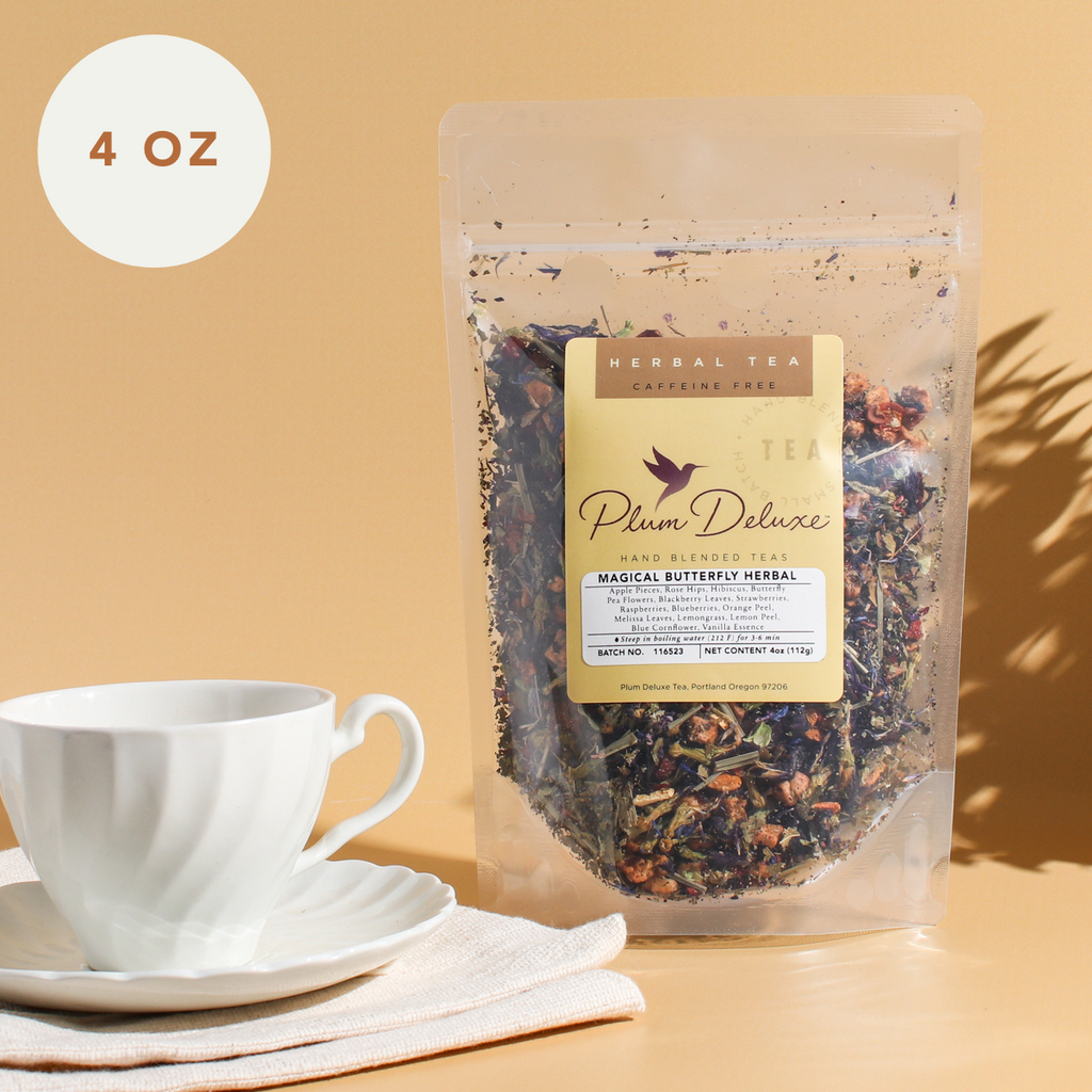 Plum Deluxe Magical Butterfly Herbal Tea (Butterfly Pea Flower / Berries)
