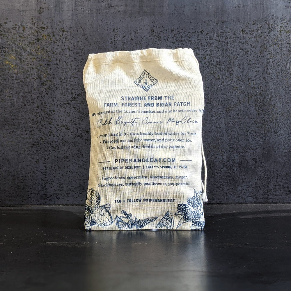 Piper and Leaf Piper Mint Blues 9ct Tea Bags in Muslin