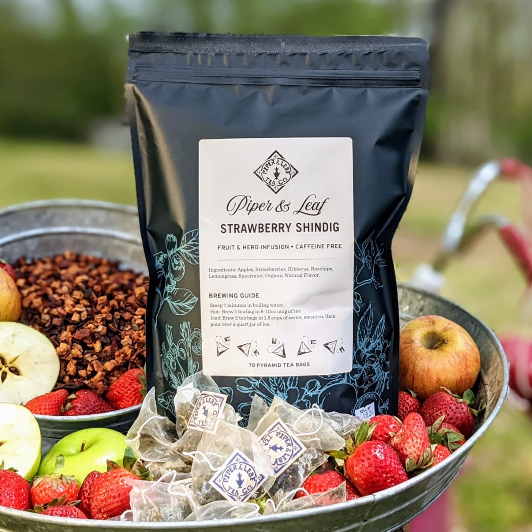 Piper and Leaf Strawberry Shindig Bulk Sachets - 70ct Tea Bags