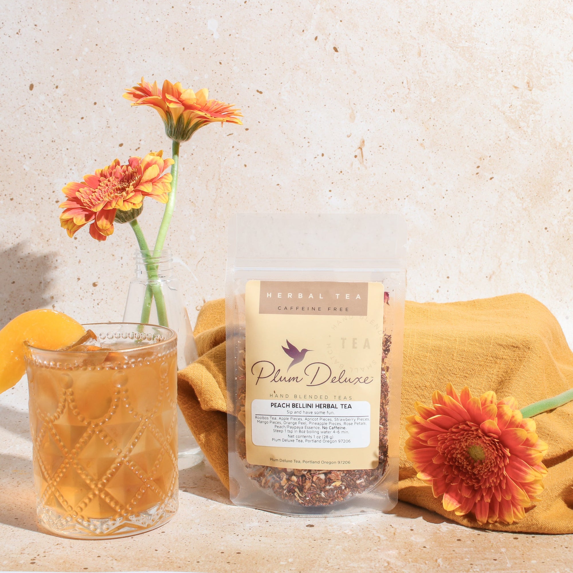 Plum Deluxe Peach Bellini Herbal Tea