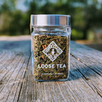 Piper and Leaf Sassyfras Strawberry Glass Jar of Loose Leaf Tea