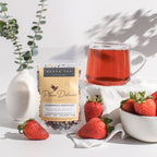 Plum Deluxe Strawberries & Cream Black Tea (with Rose)