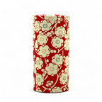Inoue Tea Sakura Red Washi Paper Wrapped Tea Canister - Japanese Chazutsu