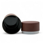 Inoue Tea Usagi Rabbit Brown Polished Grain Resin Tea Canister by Miyamoto Sangyo - Japanese Chazutsu