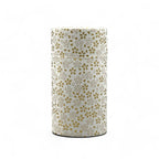 Inoue Tea Kenran Hana White Washi Paper Wrapped Tea Canister (L) - Japanese Chazutsu