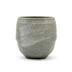 Inoue Tea Ishin Mountain Gray Mino-yaki Yunomi - Japanese Teacup