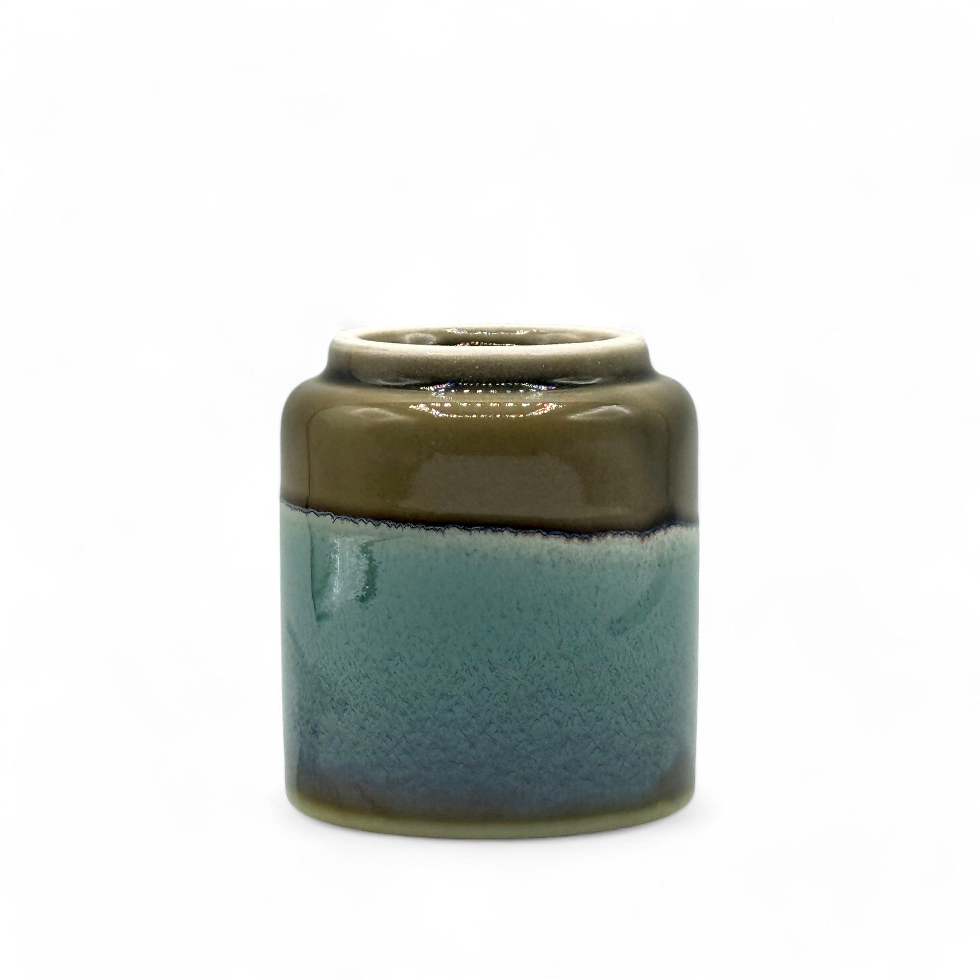 Inoue Tea Gurinhiwa Green Mino-yaki Yunomi - Japanese Teacup