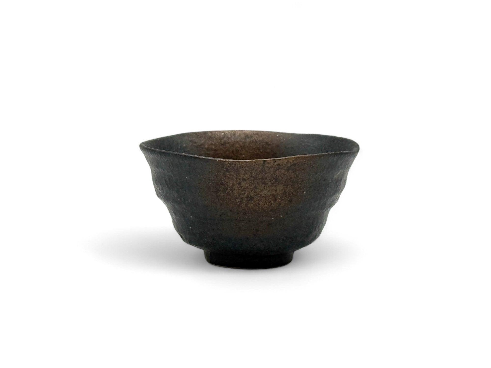 Rokubei Black Bizen-yaki Yunomi - Thumbnail 5