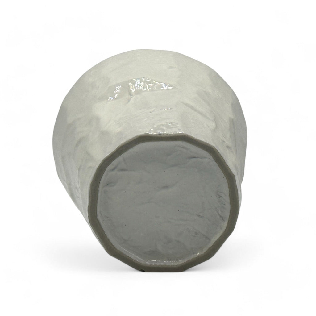 Inoue Tea Kohiki Rock White Mino-yaki Yunomi - Japanese Teacup