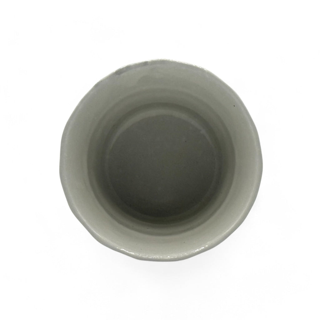 Inoue Tea Kohiki Rock White Mino-yaki Yunomi - Japanese Teacup