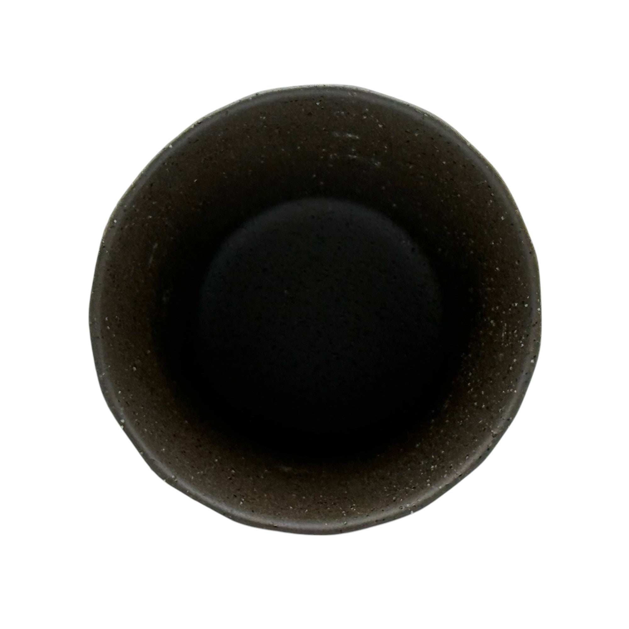 Inoue Tea Udei Rock Brown Mino-yaki Yunomi - Japanese Teacup