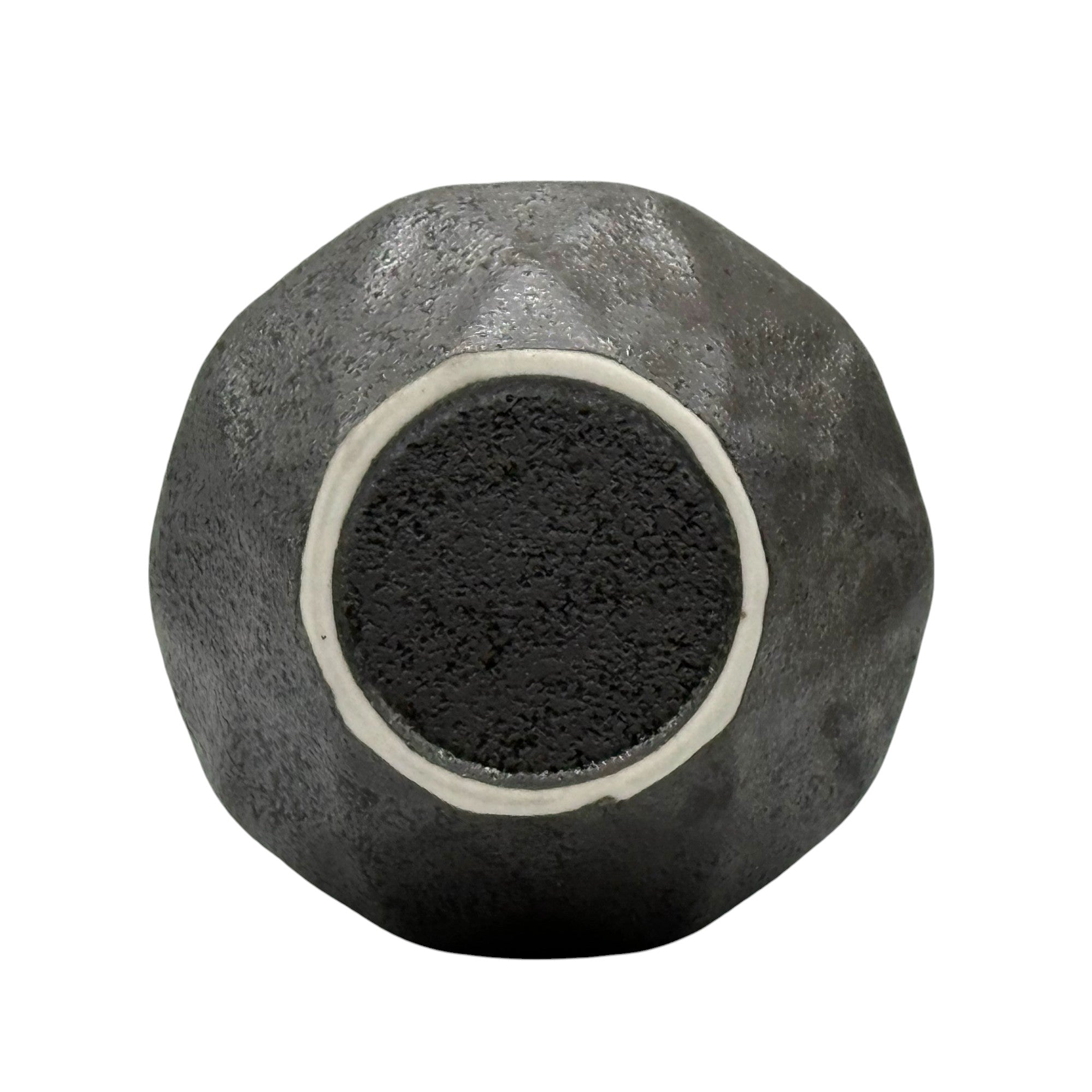 Inoue Tea Kurobuki Ryusui Gray Blue Mino-yaki Yunomi - Japanese Teacup