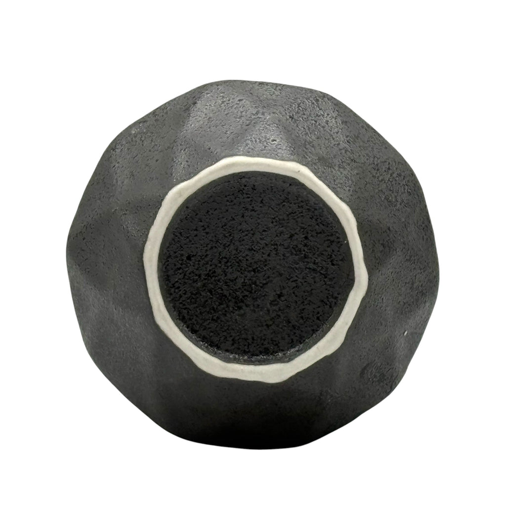 Inoue Tea Kurobuki Ryusui Grey Green Mino-yaki Yunomi - Japanese Teacup