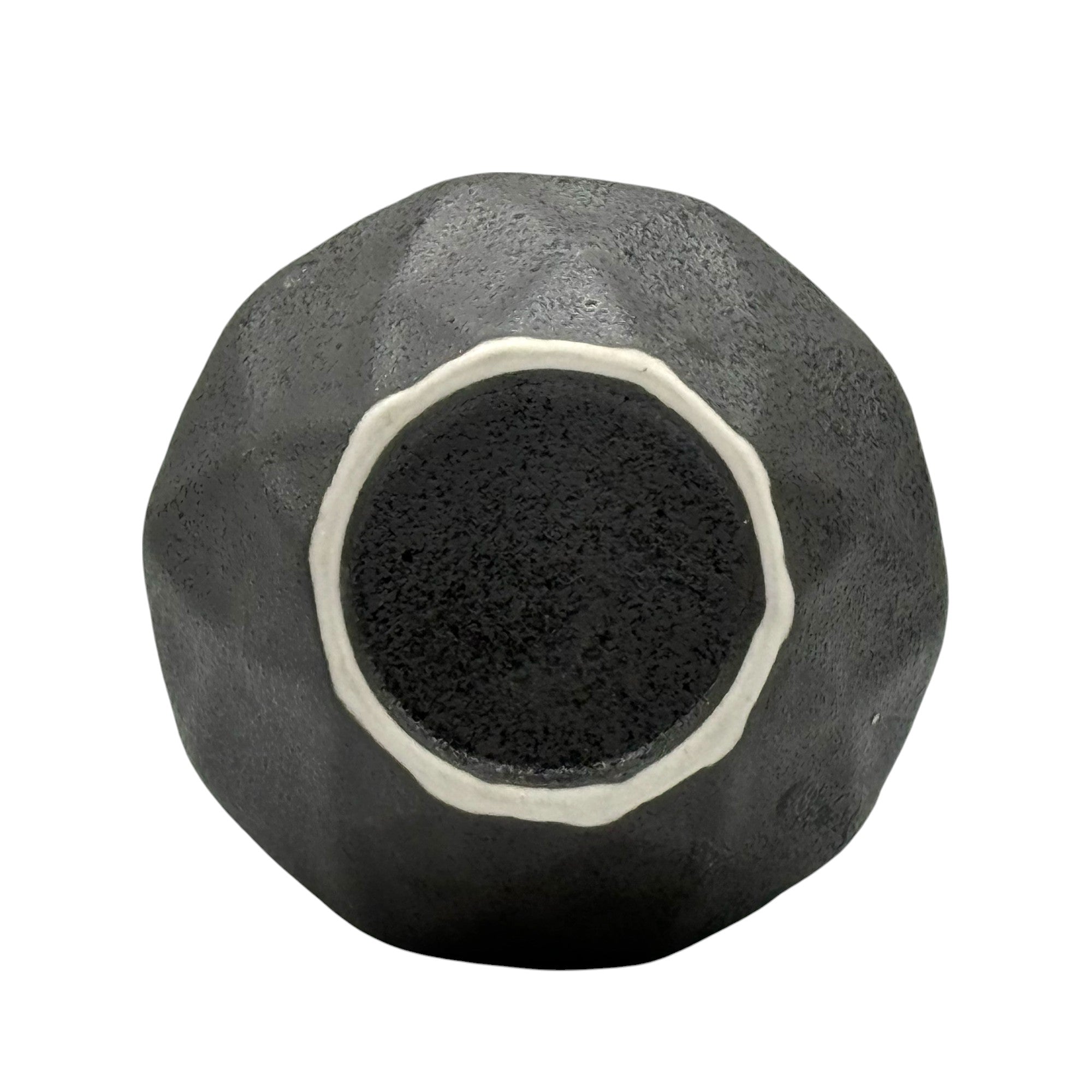 Inoue Tea Kurobuki Ryusui Grey Green Mino-yaki Yunomi - Japanese Teacup