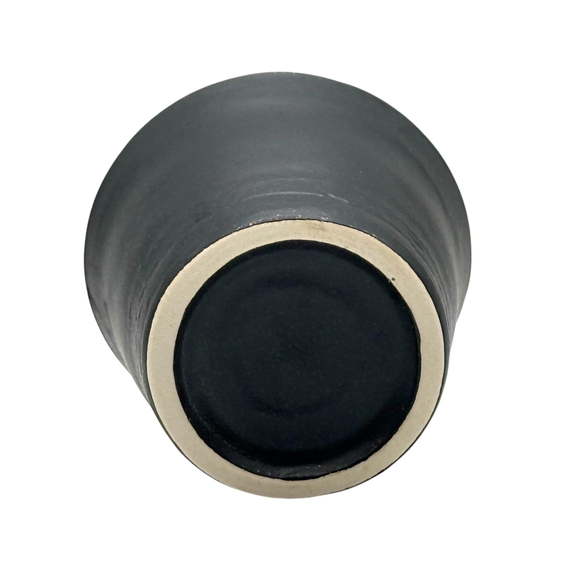 Inoue Tea Kuro Black Tesshin Mino-yaki Yunomi - Japanese Teacup