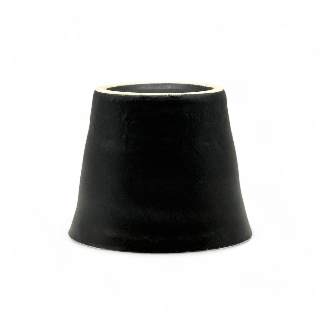 Inoue Tea Kuro Black Tesshin Mino-yaki Yunomi - Japanese Teacup