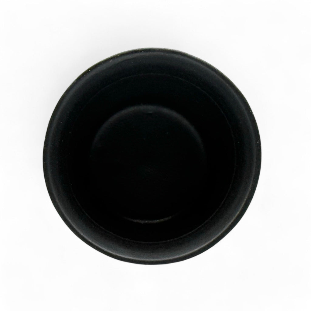 Inoue Tea Kuro Black Tesshin Mino-yaki Yunomi - Japanese Teacup