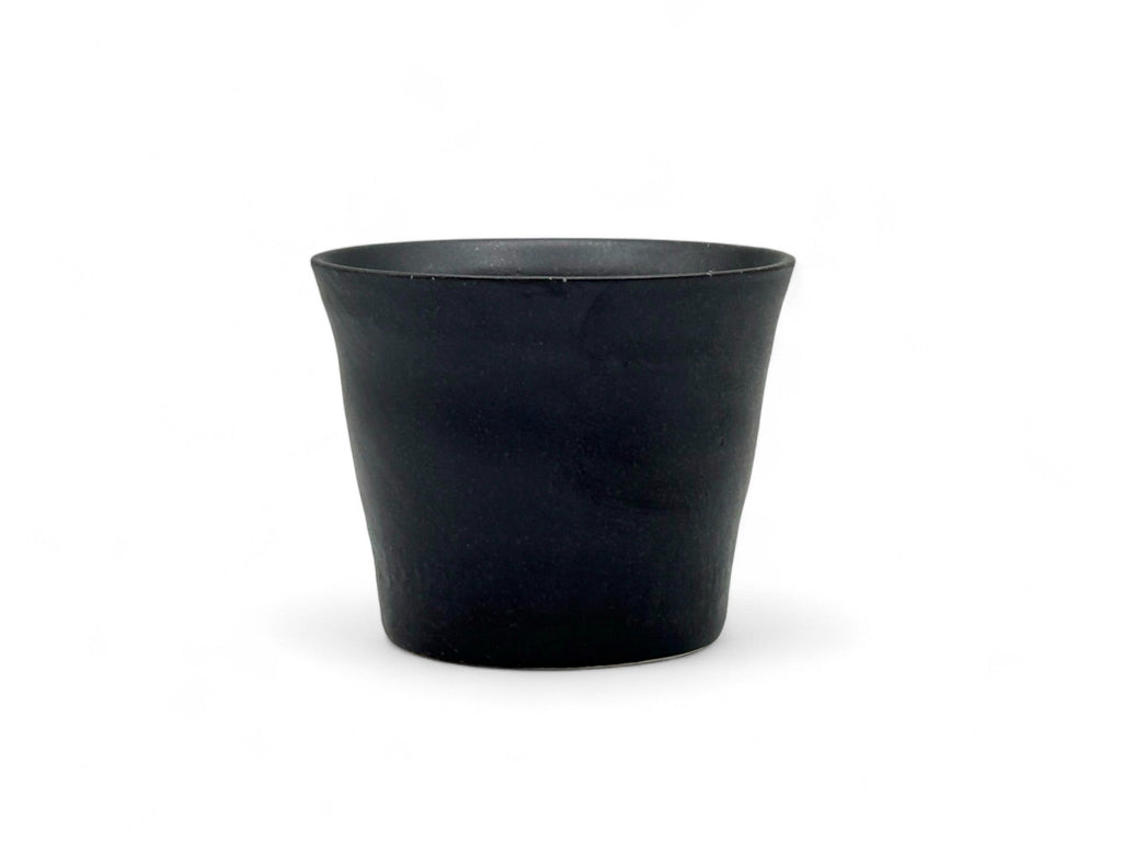 Inoue Tea Kuro Black Tesshin Mino-yaki Yunomi - Japanese Teacup