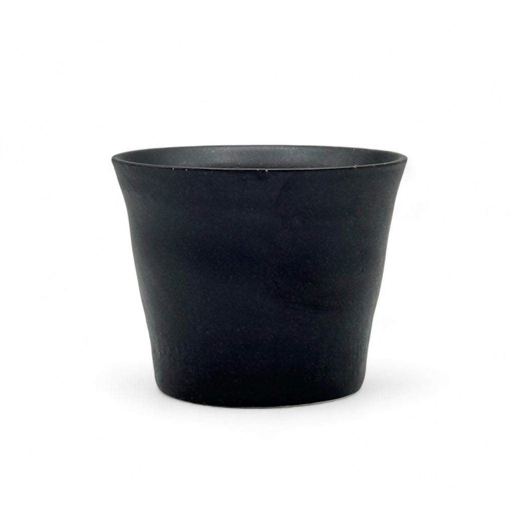 Inoue Tea Kuro Black Tesshin Mino-yaki Yunomi - Japanese Teacup