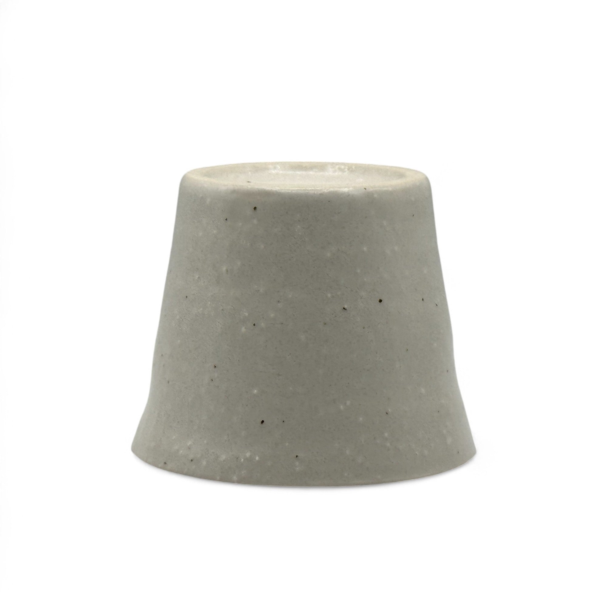 Inoue Tea Shiro White Tesshin Mino-yaki Yunomi - Japanese Teacup