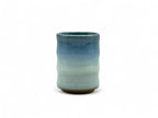 Inoue Tea Ranyu Nagashi Blue Mino-yaki Yunomi - Japanese Teacup