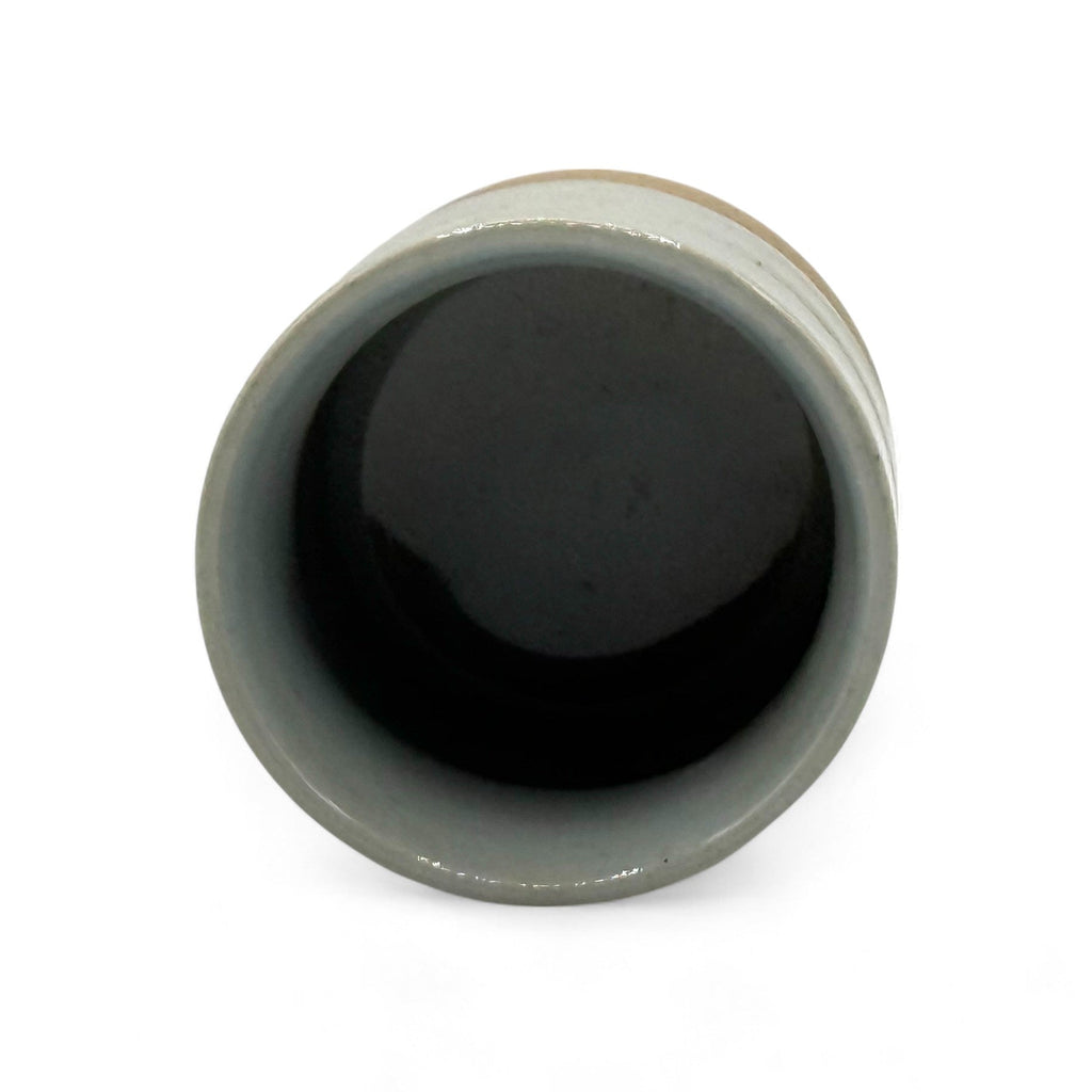 Inoue Tea Unofu Sendan Gray Mino-yaki Yunomi - Japanese Teacup