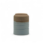 Inoue Tea Unofu Sendan Gray Mino-yaki Yunomi - Japanese Teacup