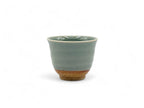 Inoue Tea Seiji Celadon Green Tall Mino-yaki Yunomi - Japanese Sencha Teacup