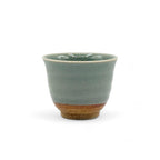 Inoue Tea Seiji Celadon Green Tall Mino-yaki Yunomi - Japanese Sencha Teacup