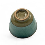 Inoue Tea Kin Kama Green Mino-yaki Yunomi - Japanese Sencha Teacup